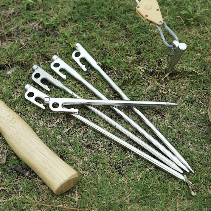 고강도 420 스테인레스 캠핑 단조팩 텐트팩, 1개