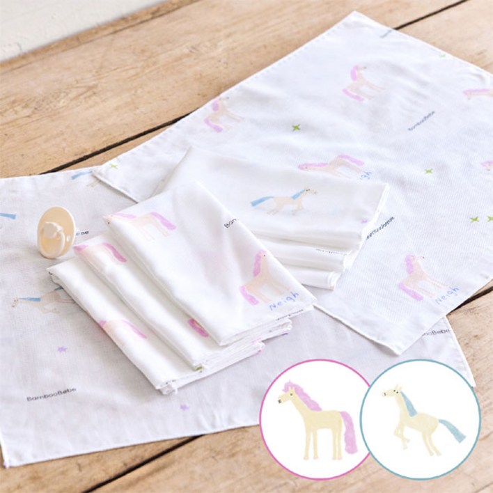 밤부베베 시그니처 엠보손수건꿈꾸는 말랑이 6장