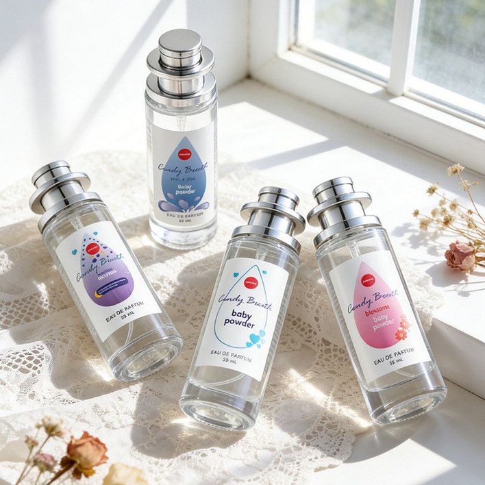 존슨즈 베이비 향수 베이비 파우더 오드 퍼퓸 태국선물 4종 1세트