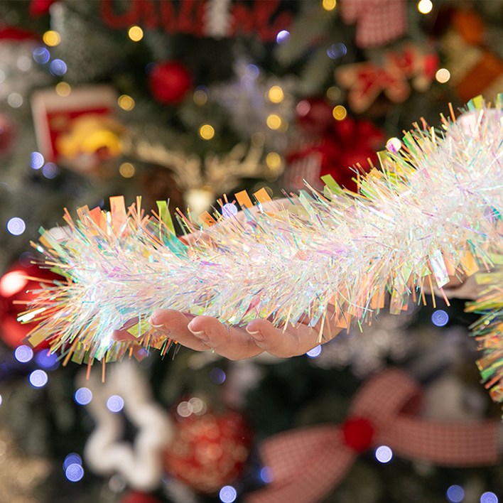 크리스마스 모루 반짝이 오로라 200cm 트리 벽 장식 소품 용품 데코 만들기 재료 diy