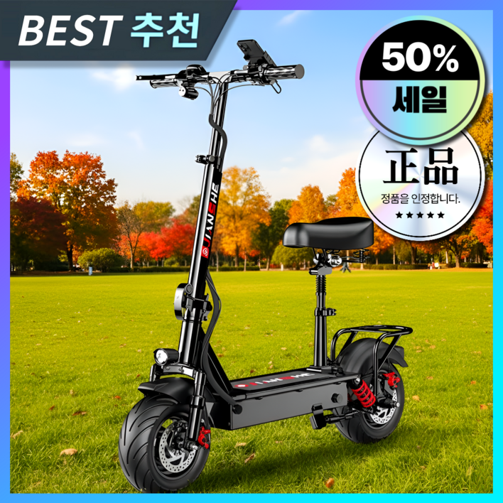로디테크 고성능 전동킥보드 전기 퀵보드 접이식 성인 안장 두발 안장있는 앉아서타는 추천
