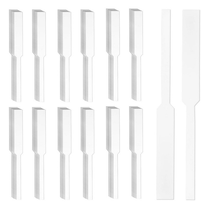 500피스 Perfume 테스터 스트립 블로터 에센셜 오일 종이 향기 평가 프리미엄 아로마테라피 및 스파이스 오일용 흰색