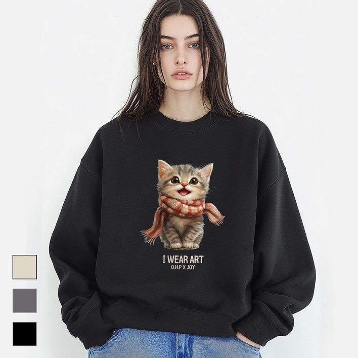 OHP 작품을 입는다 기모 맨투맨 best3