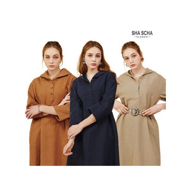 샤샤 홈쇼핑인기 라미 후드 원피스 1종