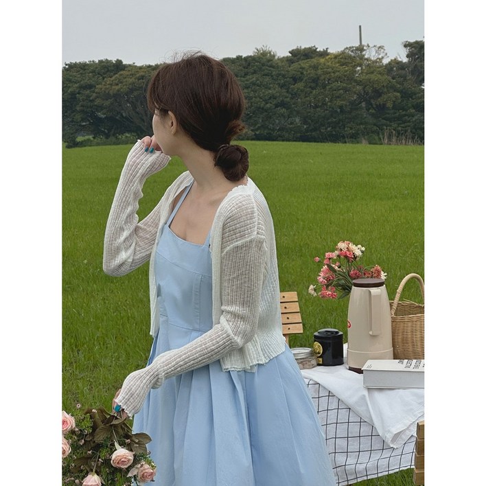 이삼사 살안타템 니트 볼레로 여름 크롭 가디건 9컬러 4466