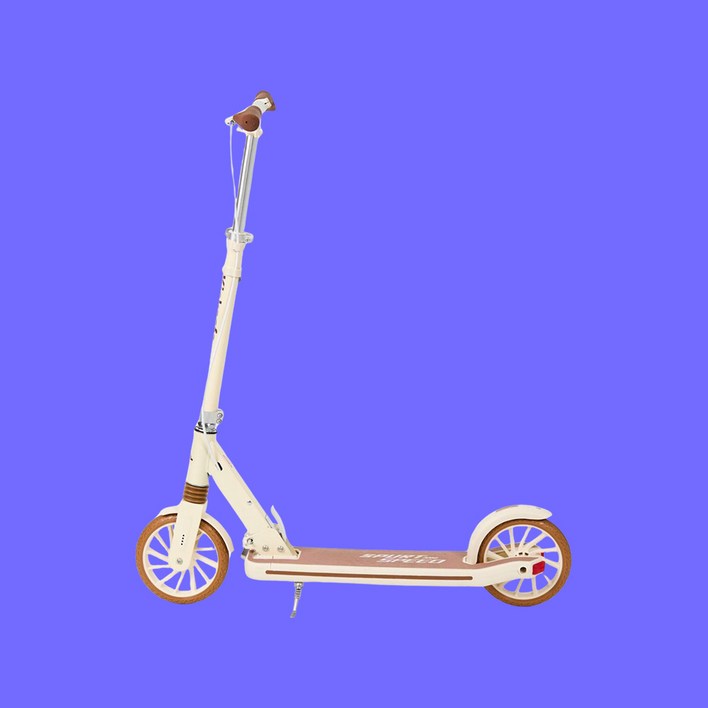 킥세이프 Kicksafe 프로 킥보드 수동 어린이 성인 접이식, 모카 베이지