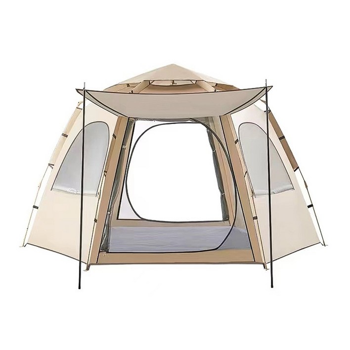 Shipshape 원터치텐트 야외 육각 텐트 백패킹텐트 캠핑그늘막텐트 햇빛을가리다 비를막다텐트 24인용 58인용