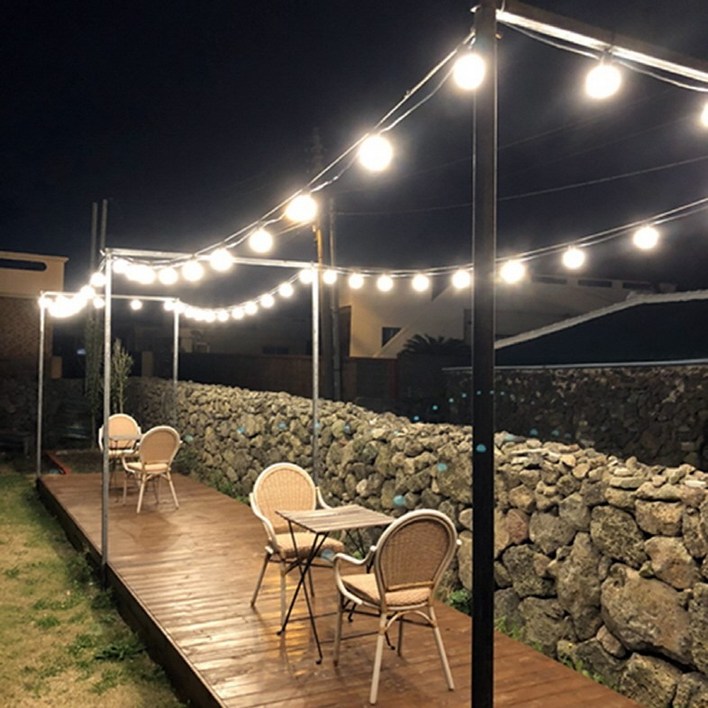 파티라이트 방수 LED 램프 포함 스트링 캠핑 카페 야외 조명 줄조명 135,000