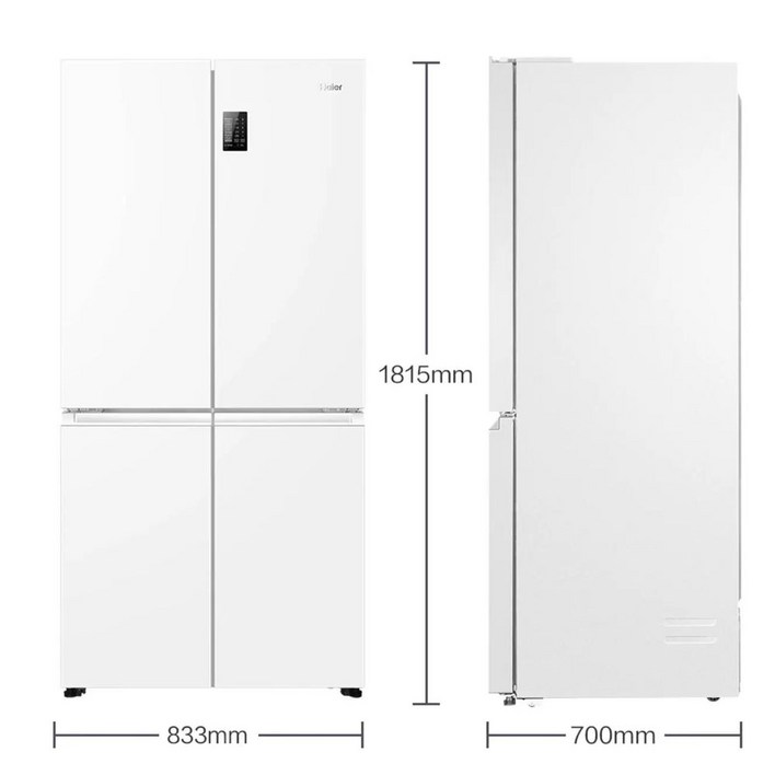 최신 하이얼 539리터 4도어 가정용 냉장고 공랭식 양개형 무빙 대용량 일류 초박형