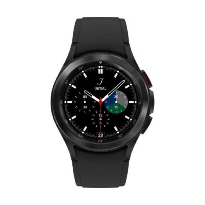 SAMSUNG Galaxy Watch4 Classic 버전 42mm 케이스 사이즈 블랙 스테인리스 스틸 스마트워치  Verizon 4G LTE 건강 및 피트니스용 ECG 모니
