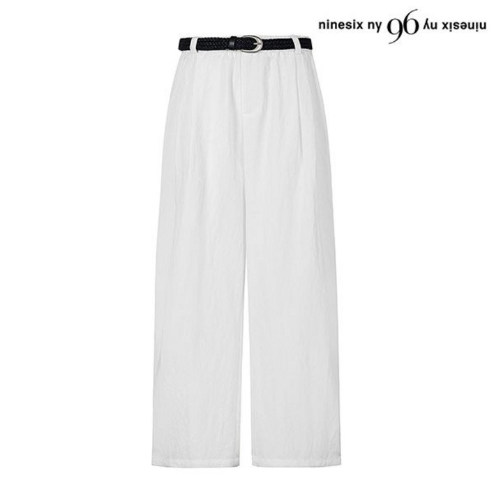 나인식스뉴욕 데님 와이드 벨티드 팬츠 (NP2TA011L0) 256786