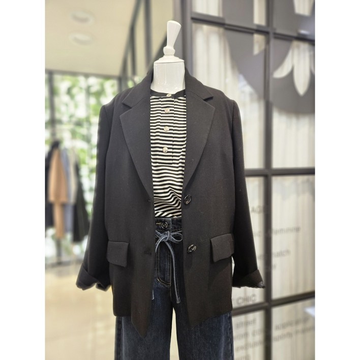 듀엘 DEWE 투버튼 베이직 자켓 L244MSF042 NC일산