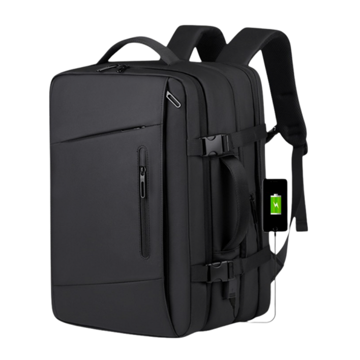 블랙백 대용량 확장형 여행용 백팩