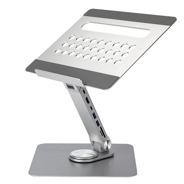 라이프썸 360도 회전 노트북거치대 7in1 멀티허브 C타입