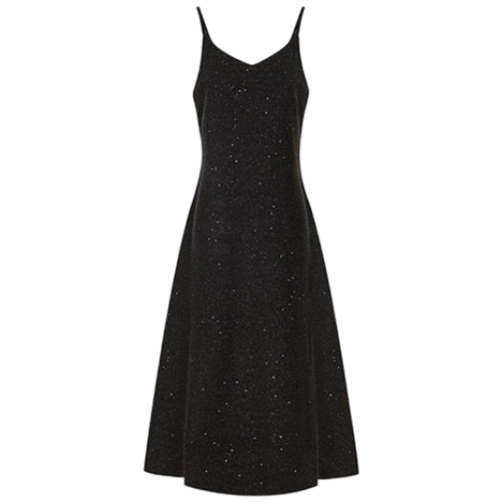 V넥 펄 뷔스티에 원피스_VFI5W1OP3191