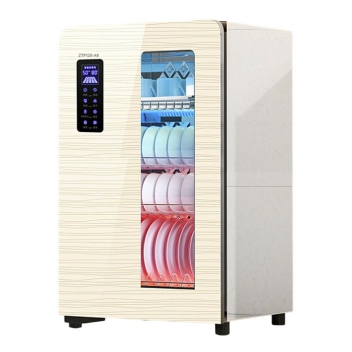 청담쿡 4세대 업그레이드 식기건조기 UV 오존 열풍 살균 예약보관 올인원 스마트 주방위생가전, 68L443763cm, 샴페인골드