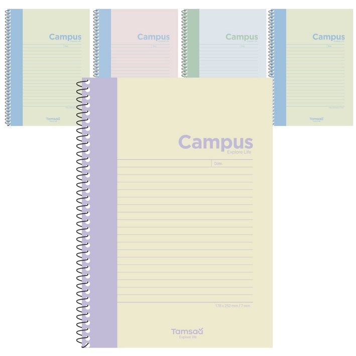 탐사 파스텔 캠퍼스 스프링 노트