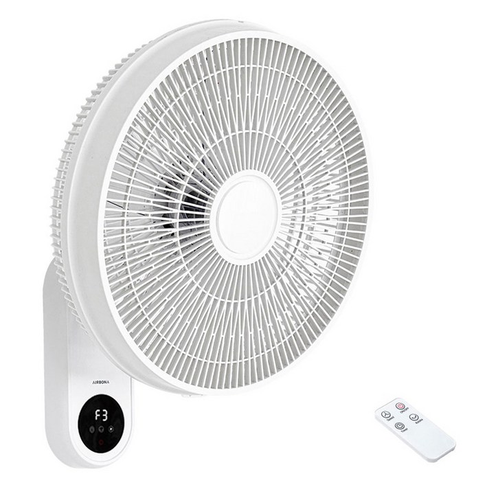 에어보나 리모컨 벽걸이 선풍기, AB-508WR