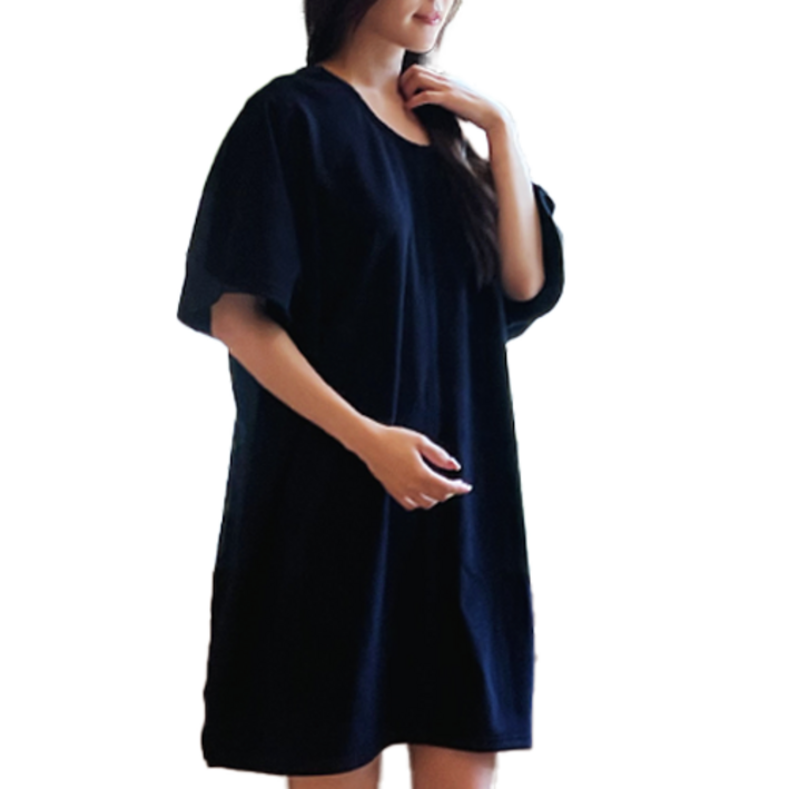 나인아워즈 여성용 원마일 골프 샤워 가운 FREE 판초형, 네이비, 1개