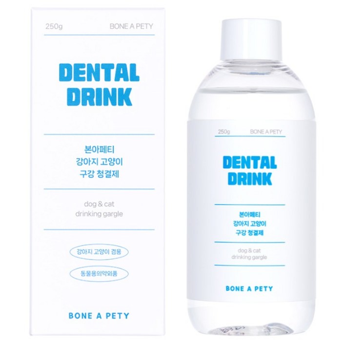 본아페티 반려동물 마시는 치약 덴탈드링크, 250g, 1개