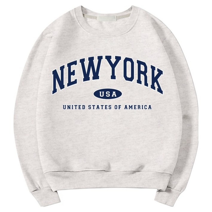 일루소 뉴욕USA 소프트 특양면 맨투맨