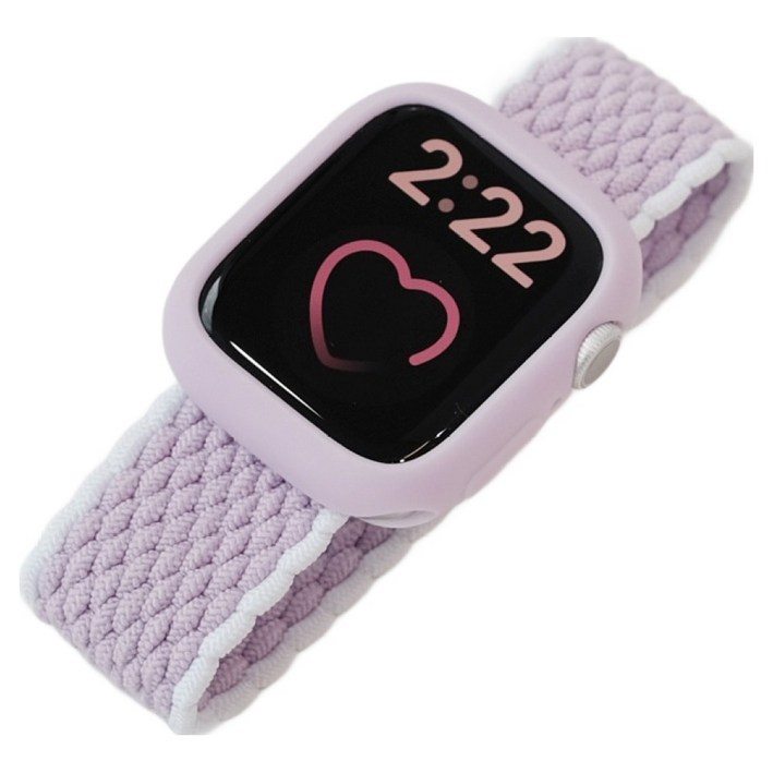 우먼스9999 애플워치 호환 브레이드 솔로루프 패브릭 스트랩 밴드 XS