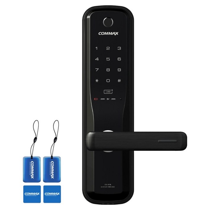 COMMAX 무타공 지문인식 도어락 CDL-610L, CDL-610L, 방문설치