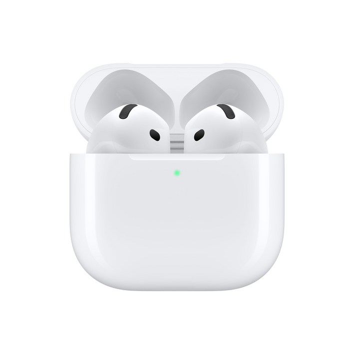 Apple 2024 에어팟 4세대 액티브 노이즈 캔슬링 블루투스 이어폰, MXP93KH/A, 화이트