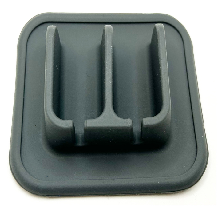 디엔오 실리콘 무타공 벽면 부착 칫솔 걸이, 그레이, 1개