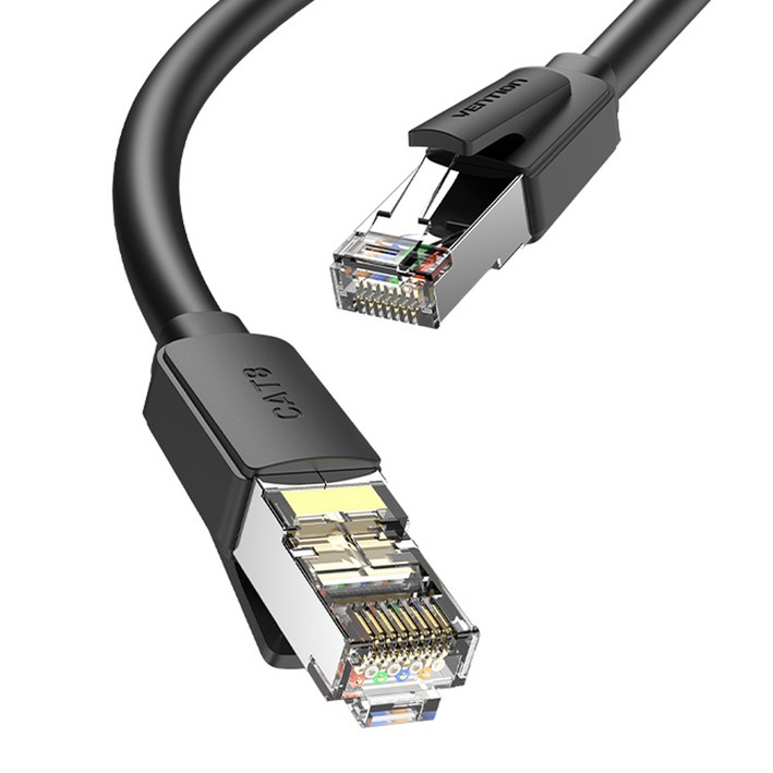 벤션 CAT8 SFTP 랜선 초고속 인터넷 랜케이블, 블랙, 1개, 15m