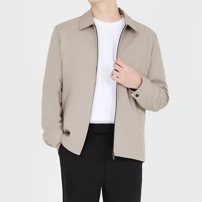 남성용 인피어스 제이 미니멀 카라 자켓 O24FW1-DM015