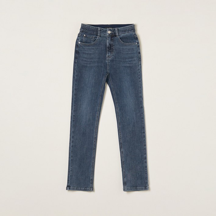 로엠 여성용 Fit-me 슬림 스트레이트 데님