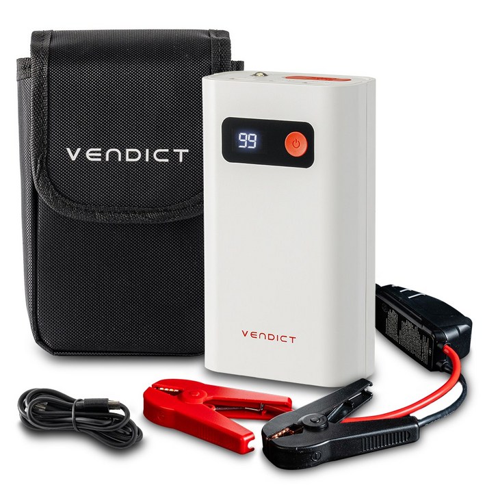벤딕트 차량용 점프 스타터 보조배터리, 1개, 14800mAh 벤딕트 차량용 점프 스타터 보조배터리, 1개, 14800mAh
