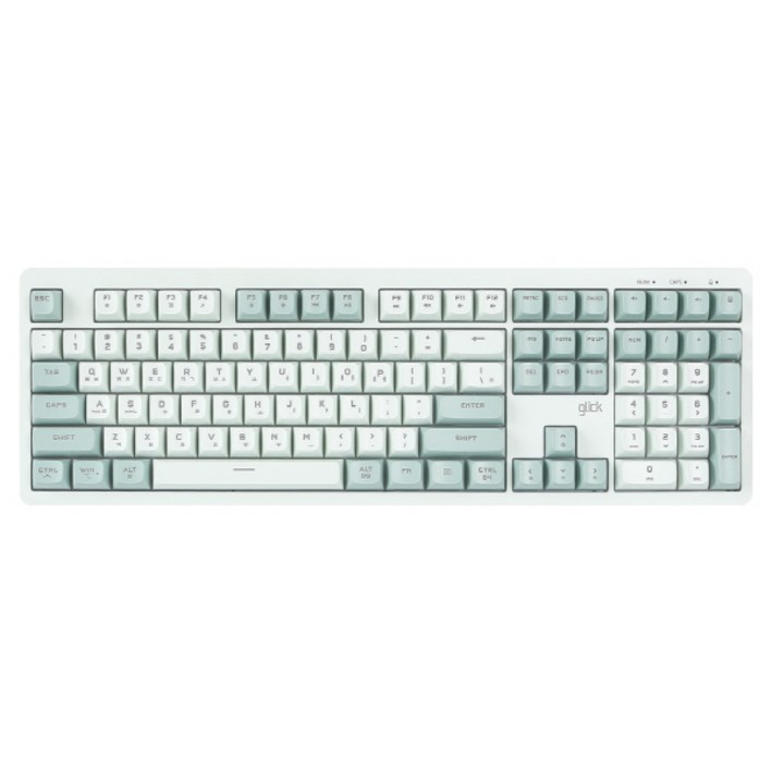 지클릭커 파도프로젝트 제주바다 풀윤활 플런저 무소음 무선 블루투스 키보드