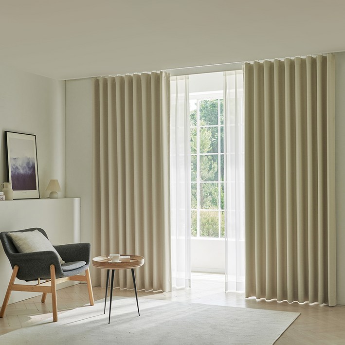 누보데코 레지나 레일 암막커튼 2p