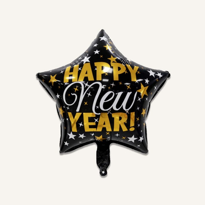 파티아일랜드 해피뉴이어 별 호일 풍선 파티용품 파티풍선 별풍선