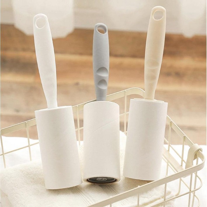 돌돌이 옷먼지 제거기 테이프 털 끈끈이 옷먼지제거기 먼지청소 청소용 롤, 1개