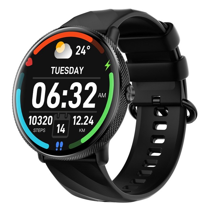 한정특가 59660원AMOLED 통화가능 1.43인치 스마트워치 Y8, 블랙, 3.64cm