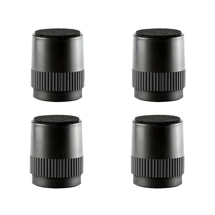 케이홈 가구 다리 높이 조절 발 받침 원형 60x75mm 4개입, 블랙 원형 60x75, 4개