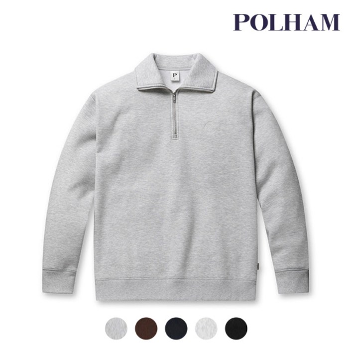 매장정품 폴햄 POLHAM [폴햄] 남여공용 플리스 하프집업 그래픽 맨투맨 티셔츠_PHD4TR3030 1684849