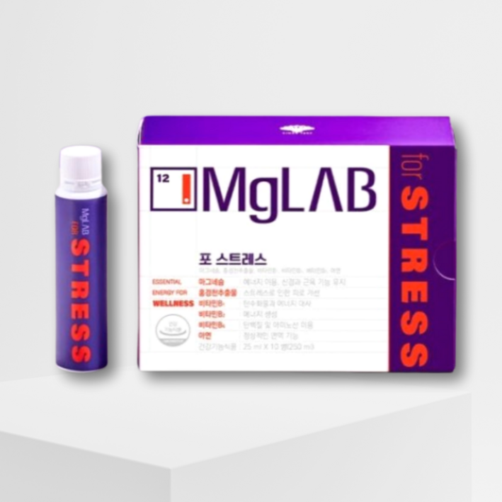 마그랩 포 스트레스 마시는 액상 글루콘산 마그네슘 비타민B 25mlX6개입 피로회복 신경유지 근육유지