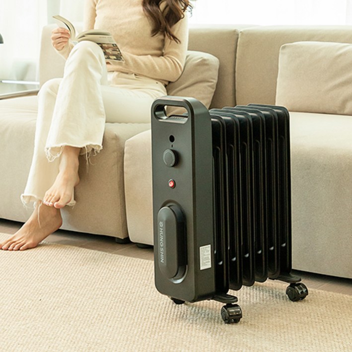 흥신 라디에이터 가정용 오르씨 국산 사무실 화장실 전기난로 ORRCY09, 단품