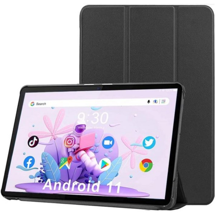 10인치 안드로이드 11 태블릿,RAM 4GB ROM 64GB(128GB Expand 포함), Octa Core 태블릿, IPS HD 터치 스크린 포함 Google 인증 8MP 카