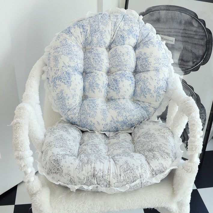 오라이프샵 뜨왈 예쁜 식탁의자방석 방석쿠션, 그레이 2개