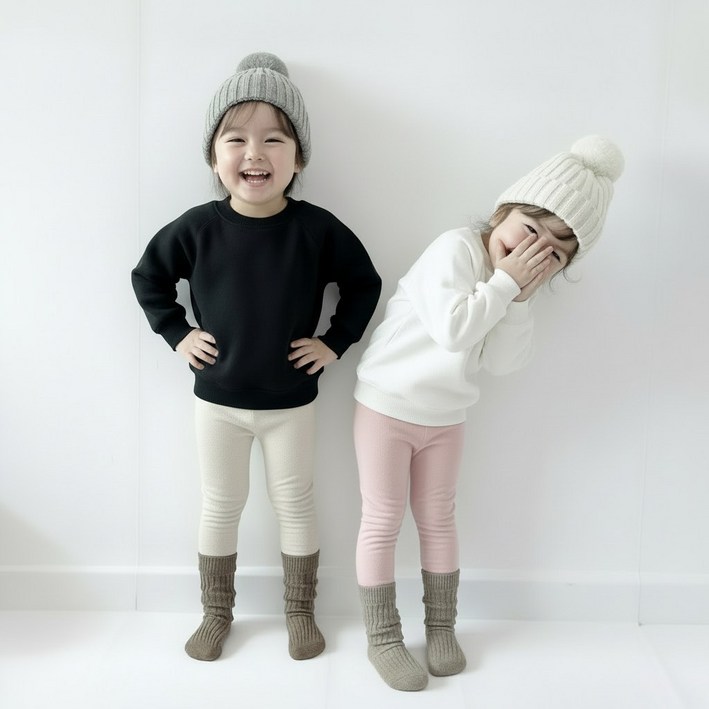 아이스토리키즈 국내산30수 피치레깅스 2P