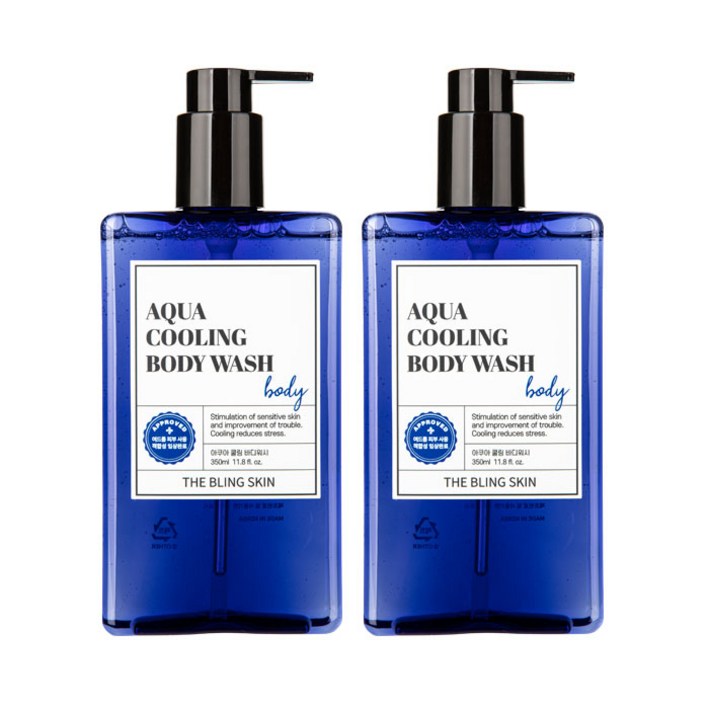 더블링스킨 바디워시 등드름 적합 쿨링 향기 아쿠아 쿨링 바디워시 350ml, 350ml, 3개