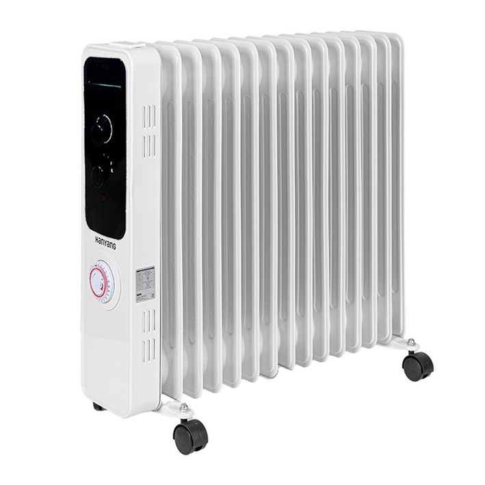 (본사공식) 한양테크 타이머 전기 라디에이터 5핀/7핀/9핀/11핀/15핀 동파방지 가정용 업소용, 타이머 라디에이터 15핀(블랙 HY-15P)