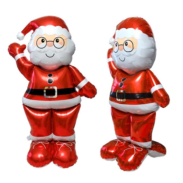 자바조이 크리스마스 대형 산타 풍선 156cm 스탠딩 장식, 1개, 자이언트 산타