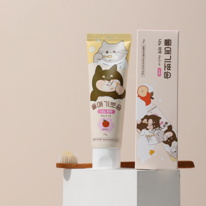 울애기뽀송 나노 치약, 4팩, 70g 울애기뽀송 나노 치약, 4팩, 70g