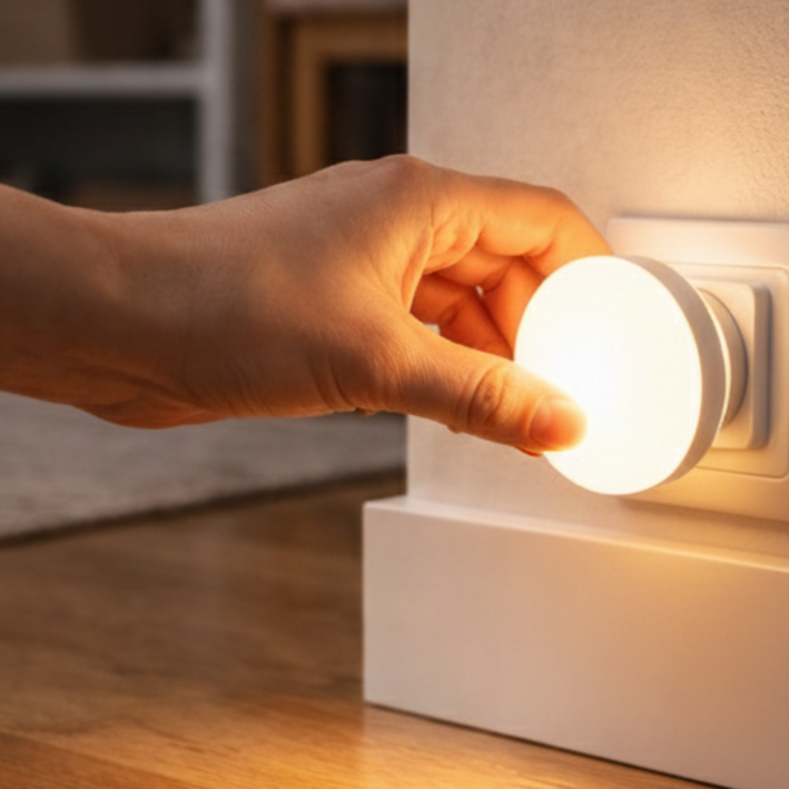 이케아 뫼르크레드 LED 센서등 콘센트형 취침등 수면등 2개입 1세트